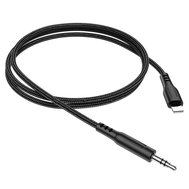 Câble audio Lightning vers prise Mael Aux 3,5 mm (1 m) Câble audio Lightning vers prise Mael Aux 3,5 mm (1 m)